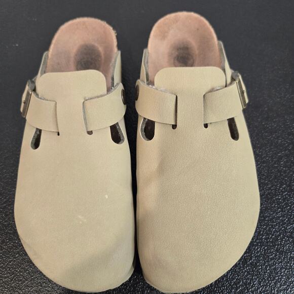 Birkenstock Boston Clog Women's EU Size 37 US Size 7 Taupe - Picture 2 of 13